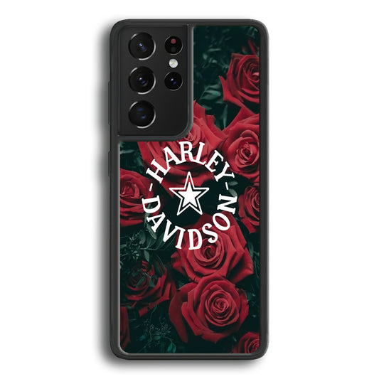 Harley Davidson Rose Views Samsung Galaxy S21 Ultra Case - Carneyforia