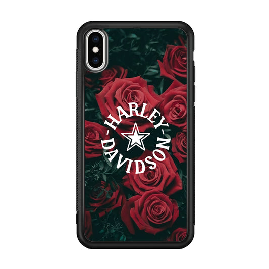 Harley Davidson Rose Views iPhone X Case