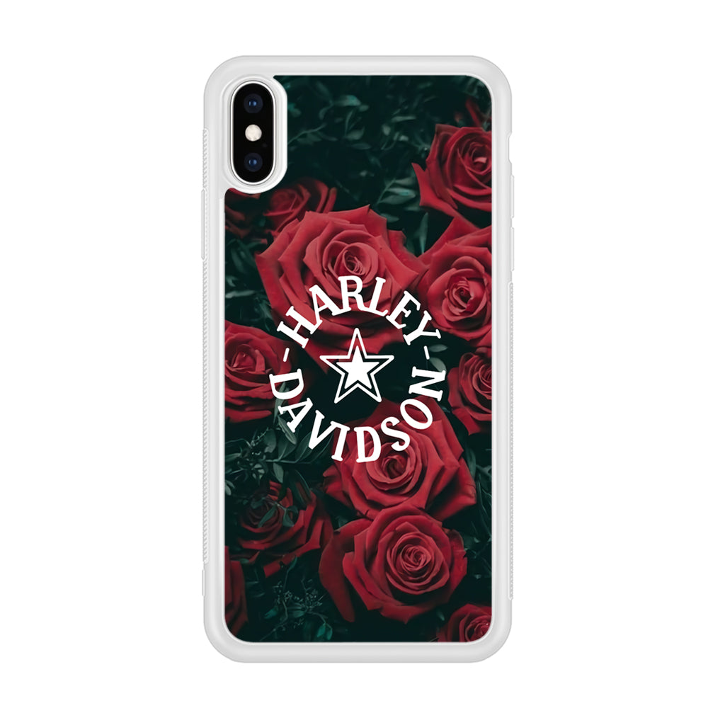 Harley Davidson Rose Views iPhone X Case