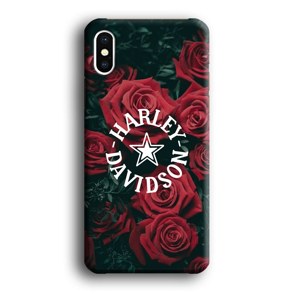 Harley Davidson Rose Views iPhone X Case