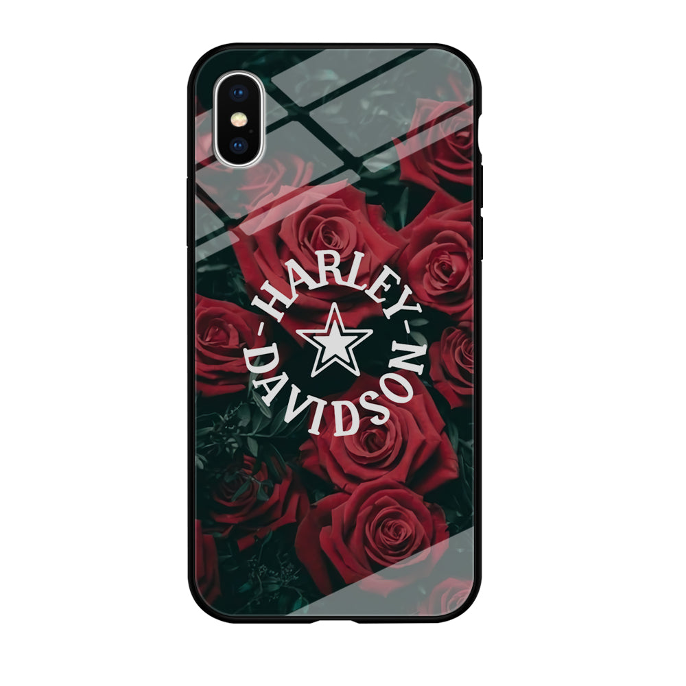 Harley Davidson Rose Views iPhone X Case