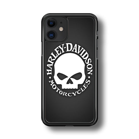 Harley Davidson Skull Grey iPhone 11 Case