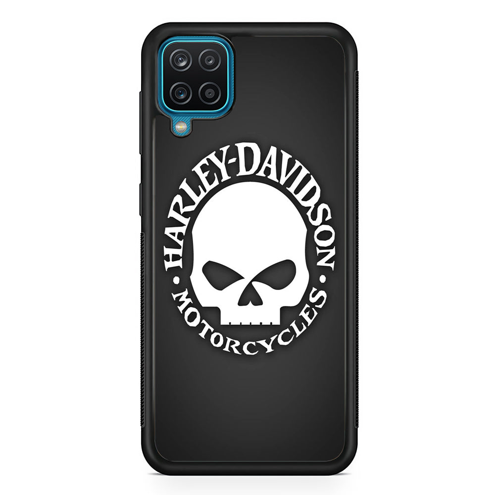 Harley Davidson Skull Grey Samsung Galaxy A12 Case