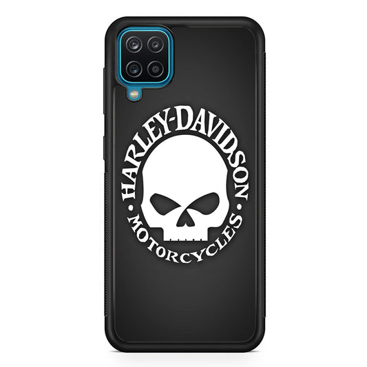 Harley Davidson Skull Grey Samsung Galaxy A12 Case