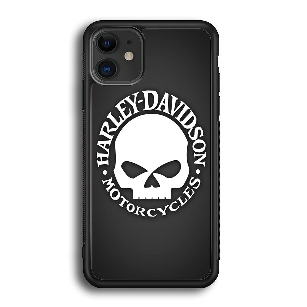 Harley Davidson Skull Grey iPhone 12 Case