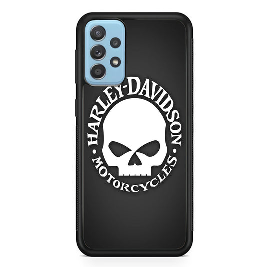 Harley Davidson Skull Grey Samsung Galaxy A52 Case