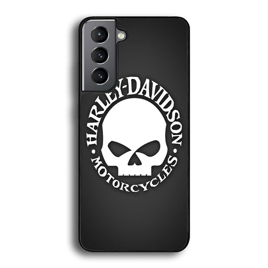 Harley Davidson Skull Grey Samsung Galaxy S21 Case