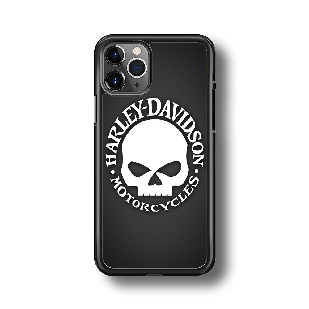 Harley Davidson Skull Grey iPhone 11 Pro Max Case