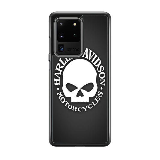 Harley Davidson Skull Grey Samsung Galaxy S20 Ultra Case