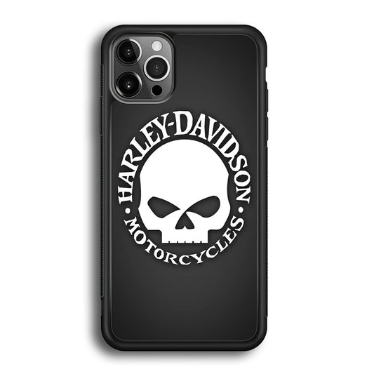 Harley Davidson Skull Grey iPhone 12 Pro Case