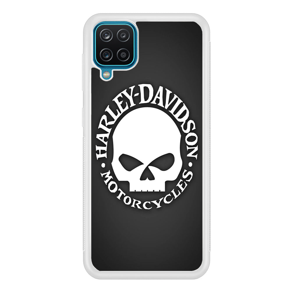 Harley Davidson Skull Grey Samsung Galaxy A12 Case