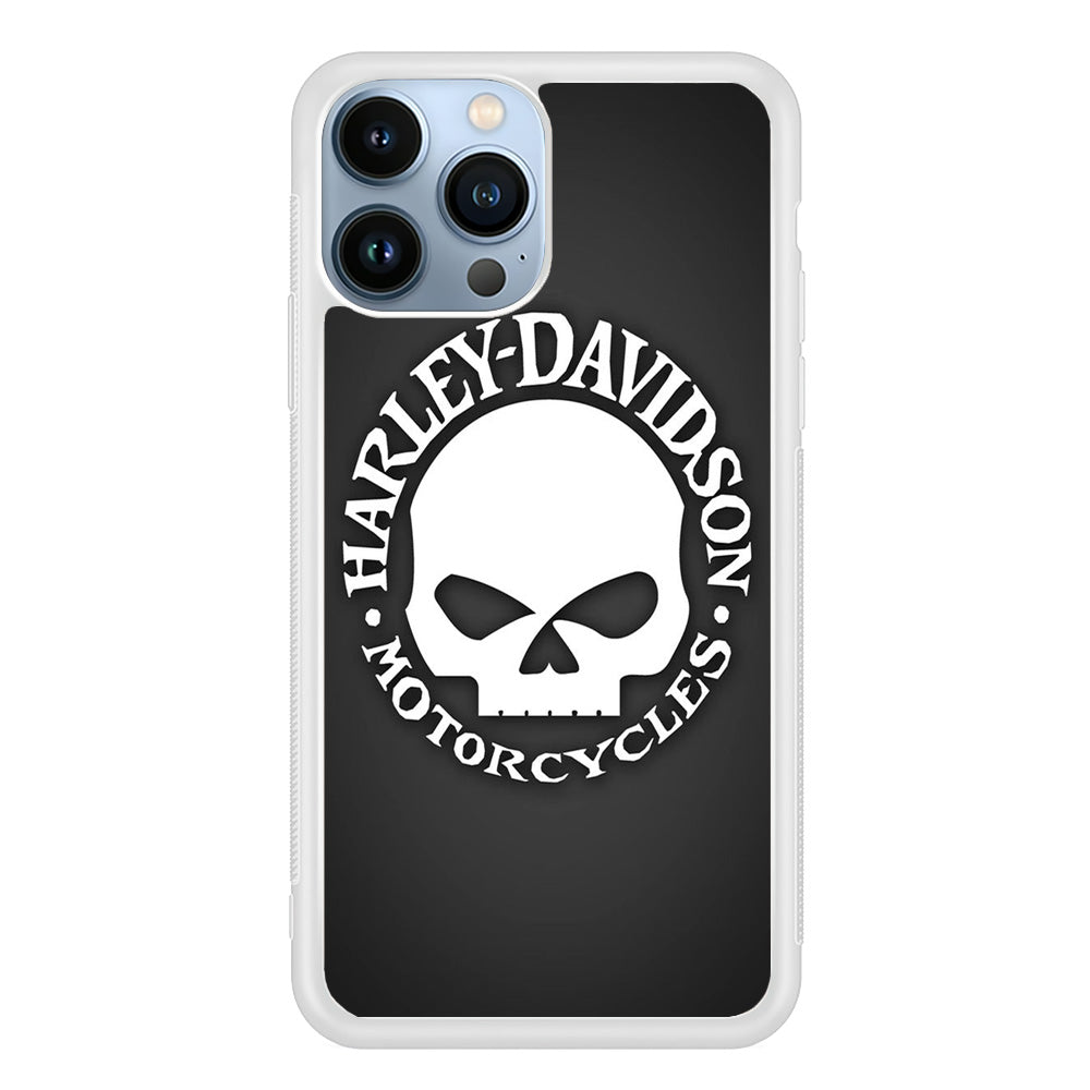 Harley Davidson Skull Grey iPhone 13 Pro Max Case