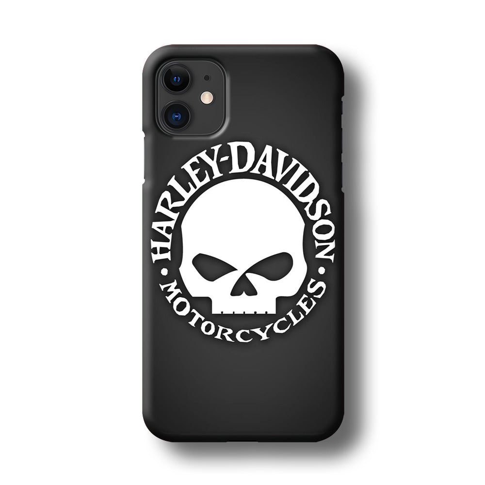 Harley Davidson Skull Grey iPhone 11 Case