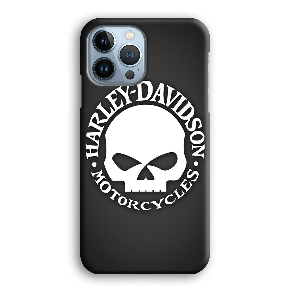 Harley Davidson Skull Grey iPhone 13 Pro Max Case