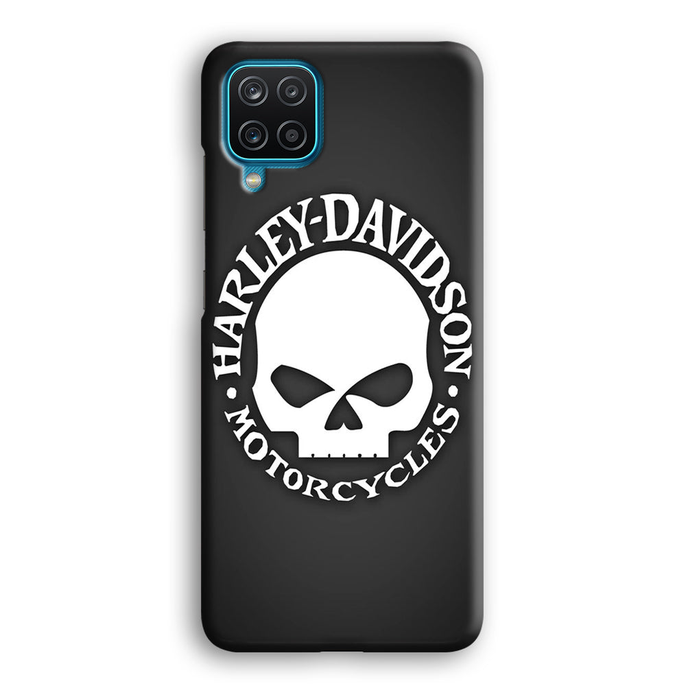 Harley Davidson Skull Grey Samsung Galaxy A12 Case