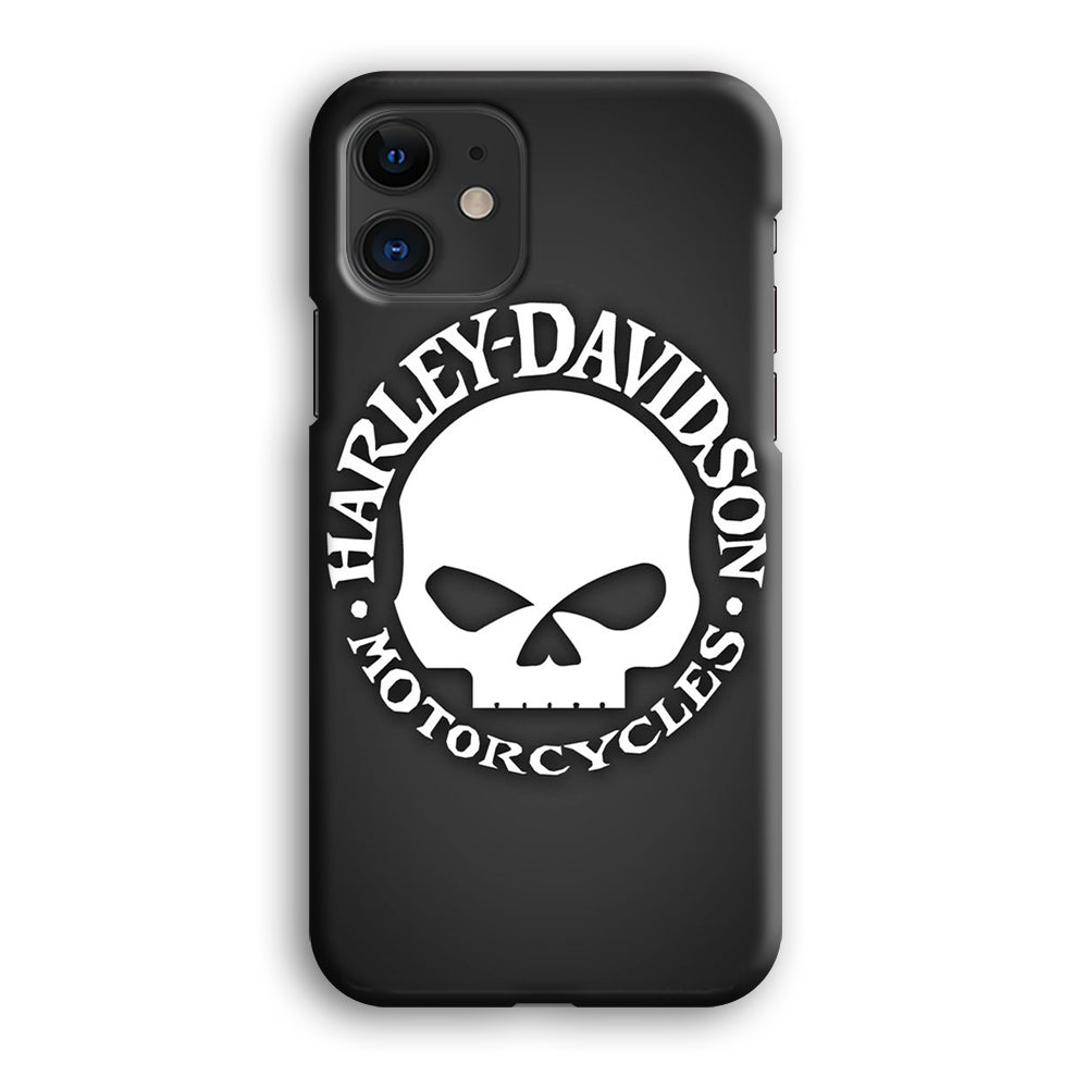 Harley Davidson Skull Grey iPhone 12 Case