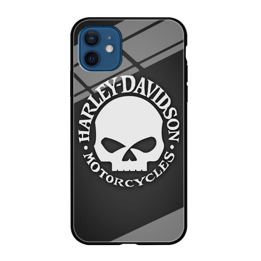 Harley Davidson Skull Grey iPhone 12 Case