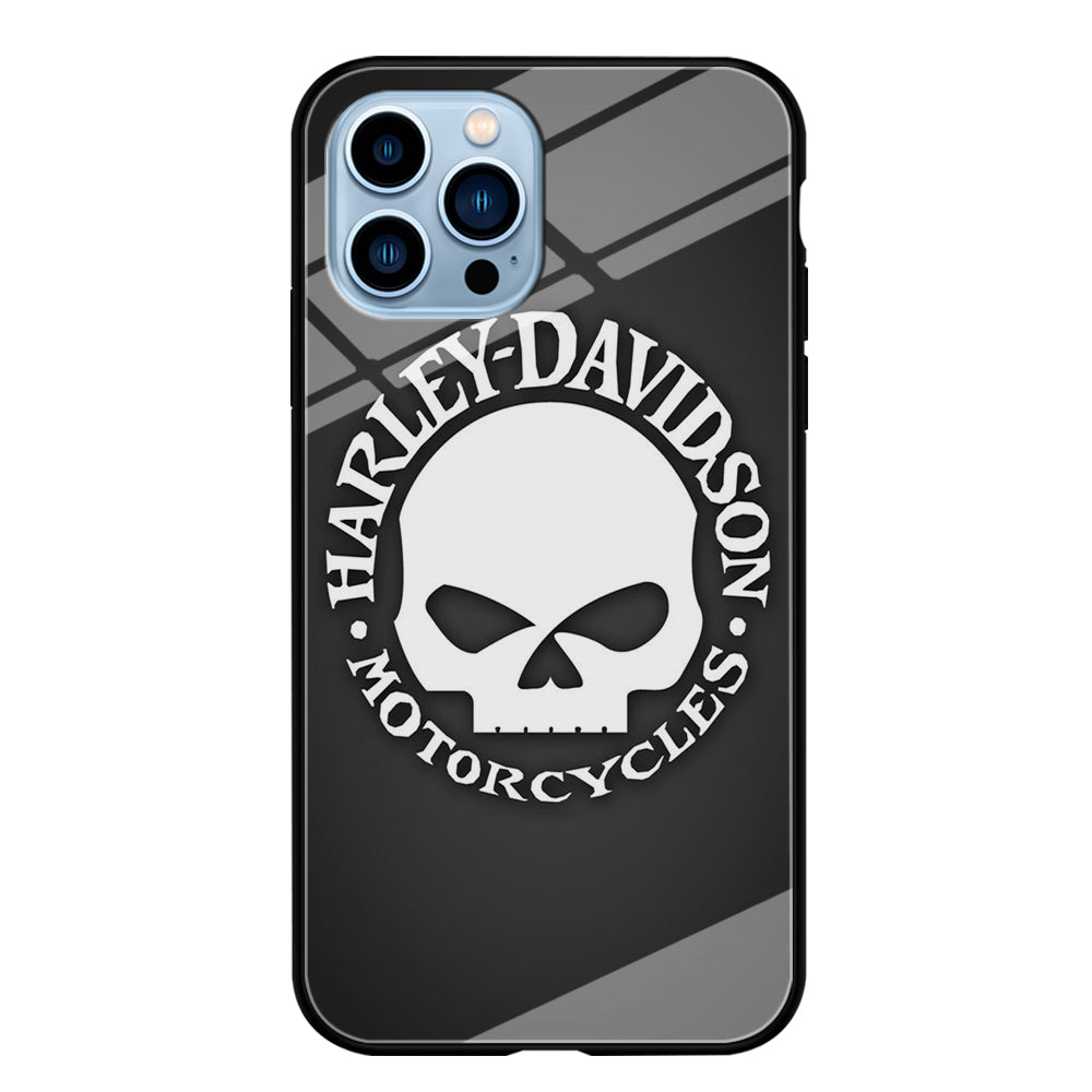 Harley Davidson Skull Grey iPhone 13 Pro Max Case