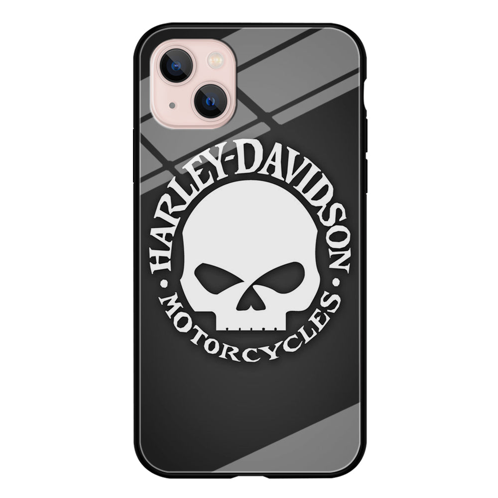 Harley Davidson Skull Grey iPhone 13 Case