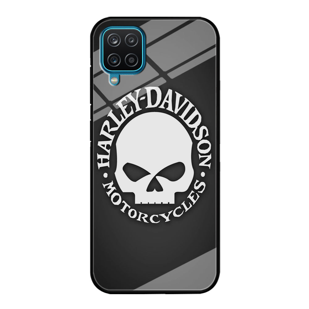 Harley Davidson Skull Grey Samsung Galaxy A12 Case