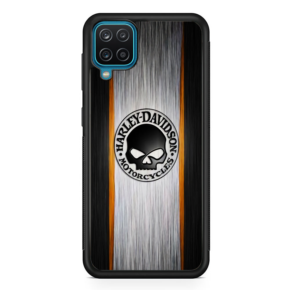 Harley Davidson Stripe Skull Logo Samsung Galaxy A12 Case