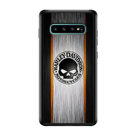 Harley Davidson Stripe Skull Logo Samsung Galaxy S10 Case