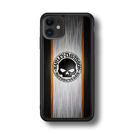 Harley Davidson Stripe Skull Logo iPhone 11 Case