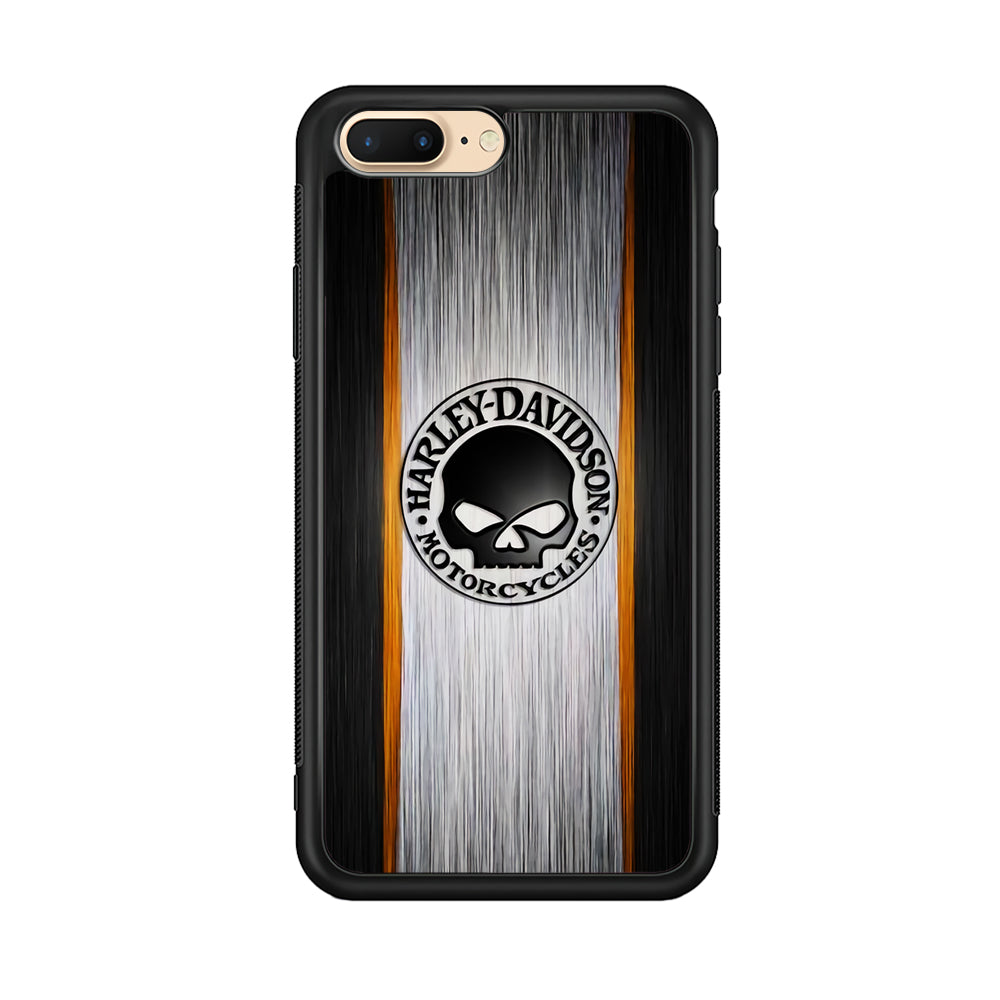 Harley Davidson Stripe Skull Logo iPhone 8 Plus Case