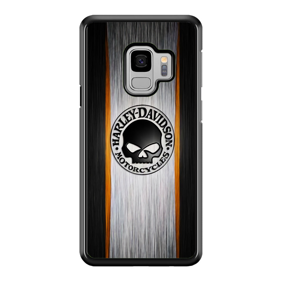 Harley Davidson Stripe Skull Logo Samsung Galaxy S9 Case