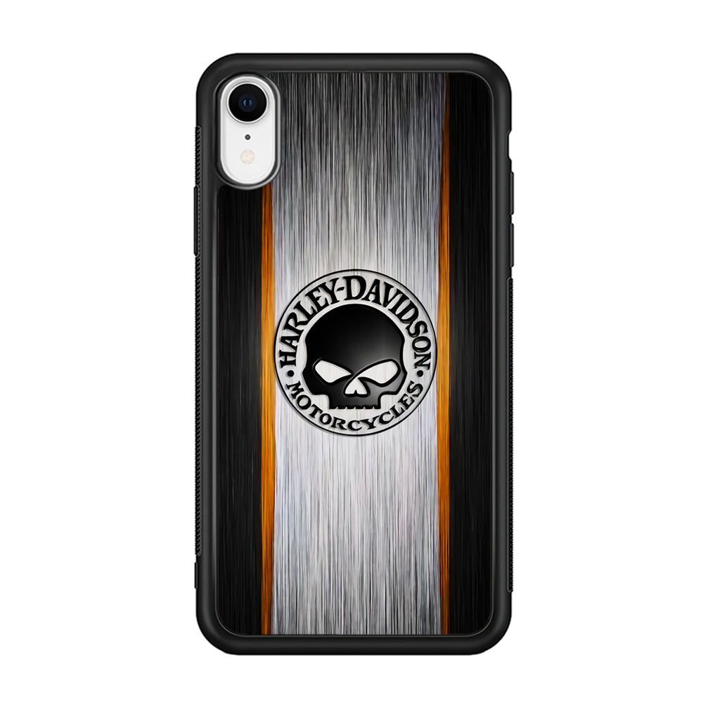 Harley Davidson Stripe Skull Logo iPhone XR Case