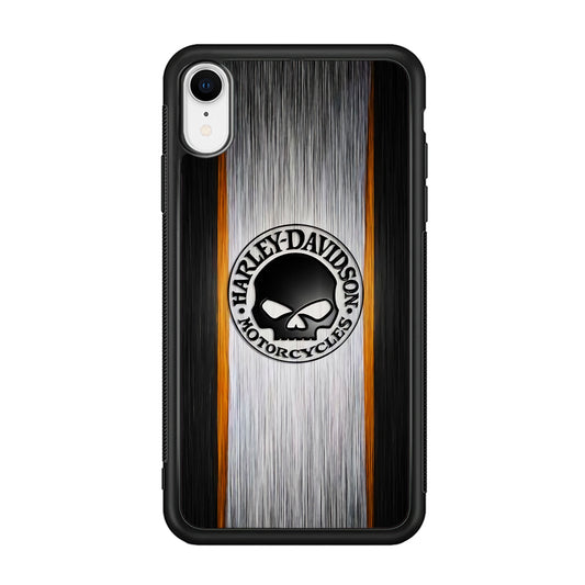 Harley Davidson Stripe Skull Logo iPhone XR Case