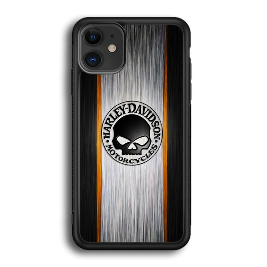 Harley Davidson Stripe Skull Logo iPhone 12 Case