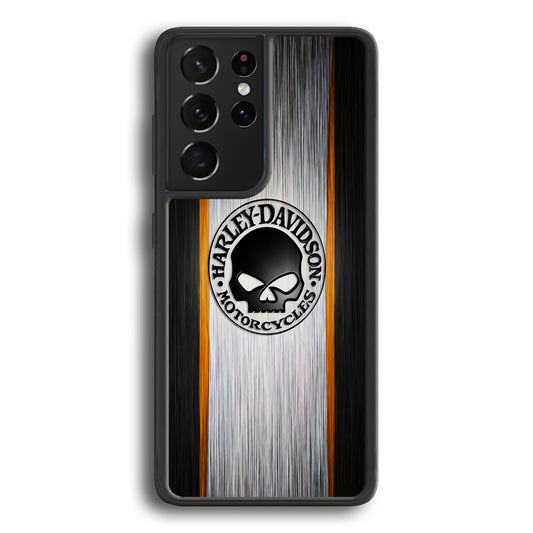 Harley Davidson Stripe Skull Logo Samsung Galaxy S21 Ultra Case - Carneyforia