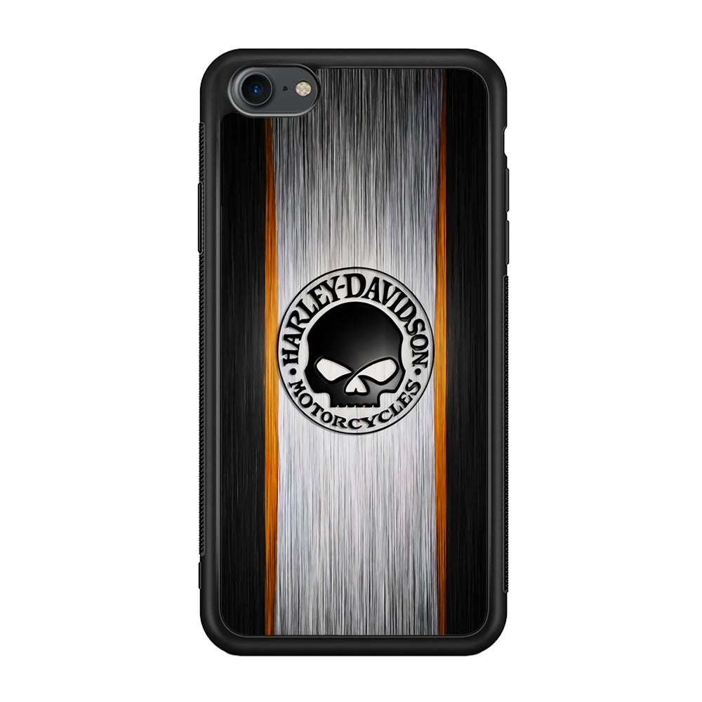 Harley Davidson Stripe Skull Logo iPhone 8 Case