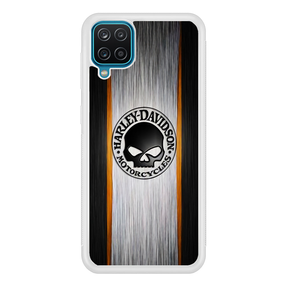 Harley Davidson Stripe Skull Logo Samsung Galaxy A12 Case