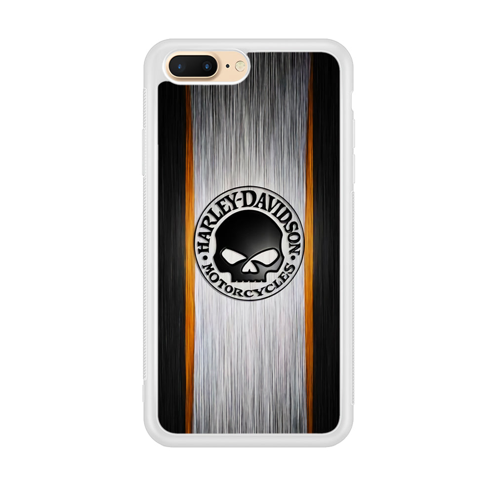 Harley Davidson Stripe Skull Logo iPhone 8 Plus Case