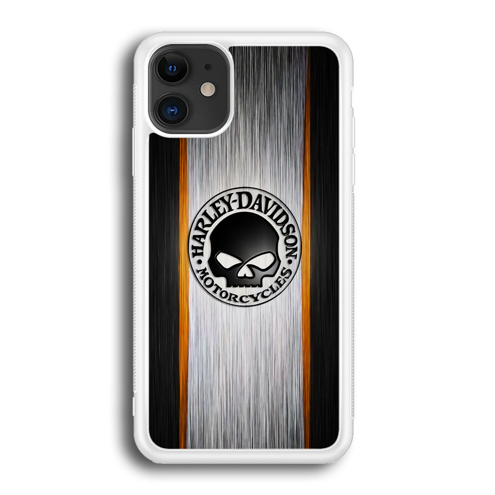 Harley Davidson Stripe Skull Logo iPhone 12 Case