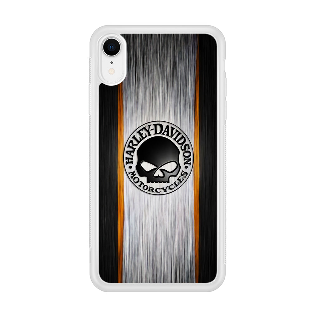 Harley Davidson Stripe Skull Logo iPhone XR Case