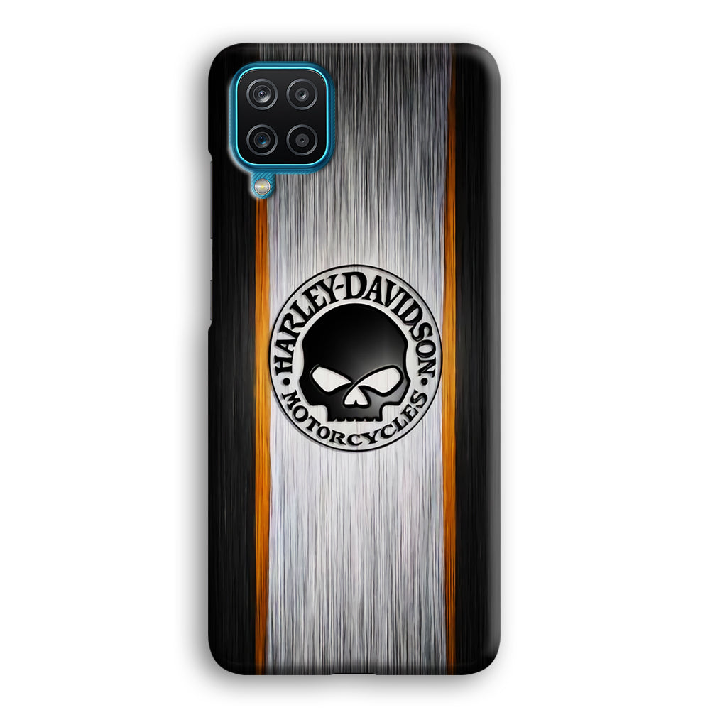 Harley Davidson Stripe Skull Logo Samsung Galaxy A12 Case