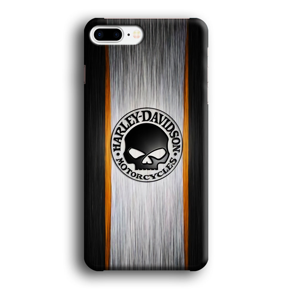 Harley Davidson Stripe Skull Logo iPhone 8 Plus Case