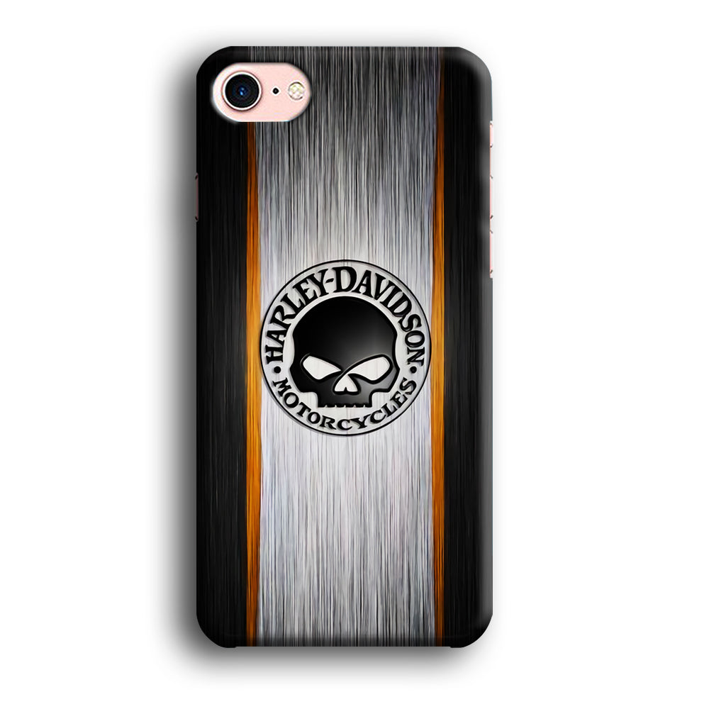 Harley Davidson Stripe Skull Logo iPhone 8 Case