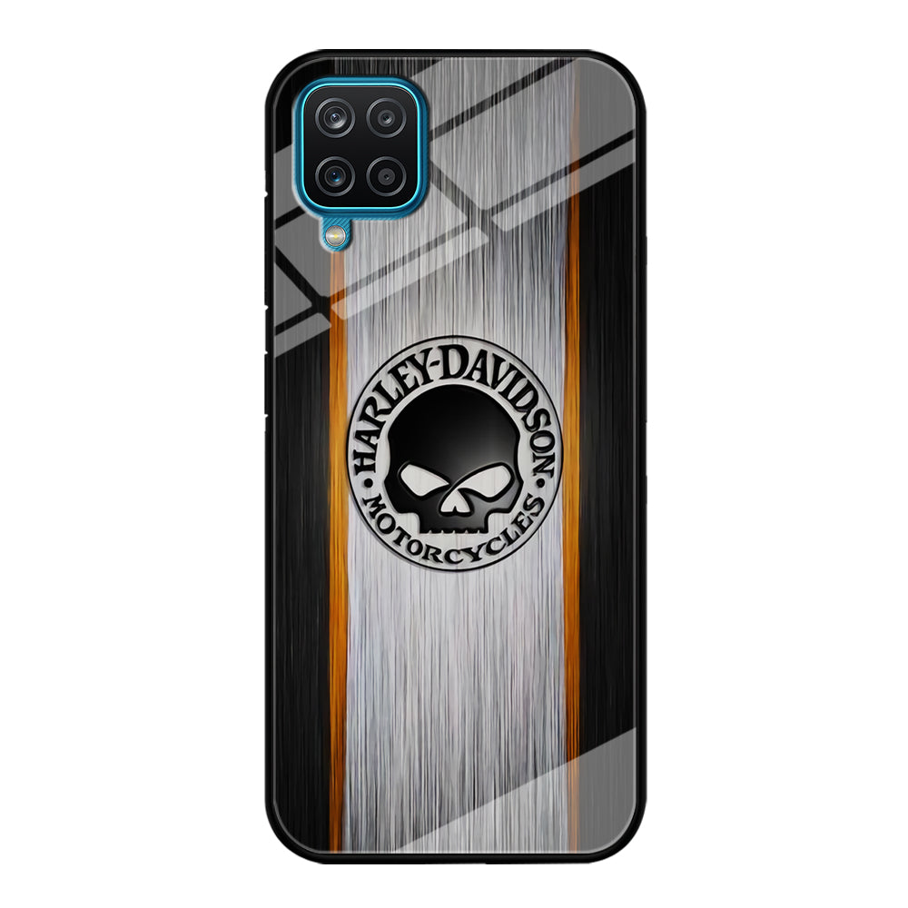 Harley Davidson Stripe Skull Logo Samsung Galaxy A12 Case