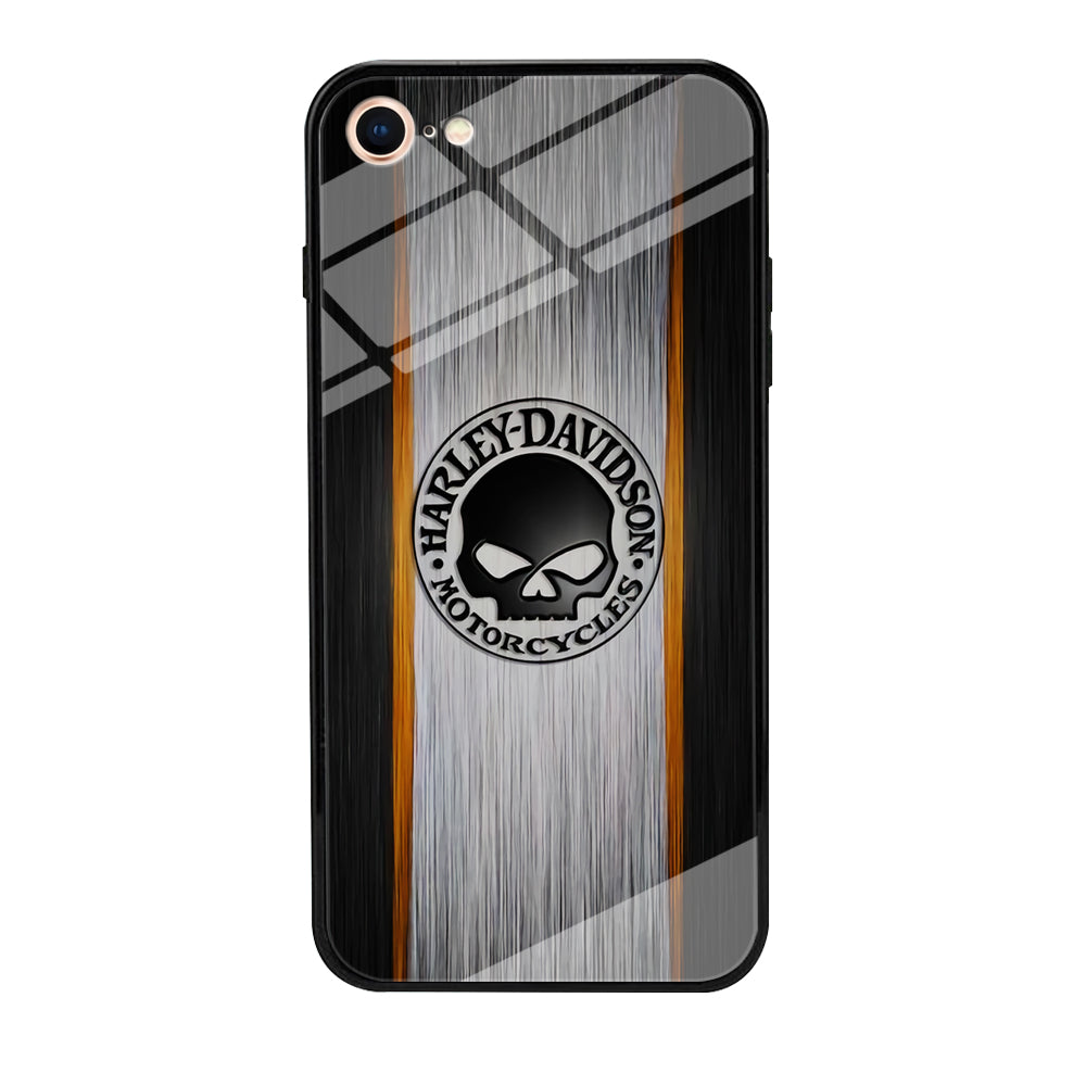 Harley Davidson Stripe Skull Logo iPhone 8 Case