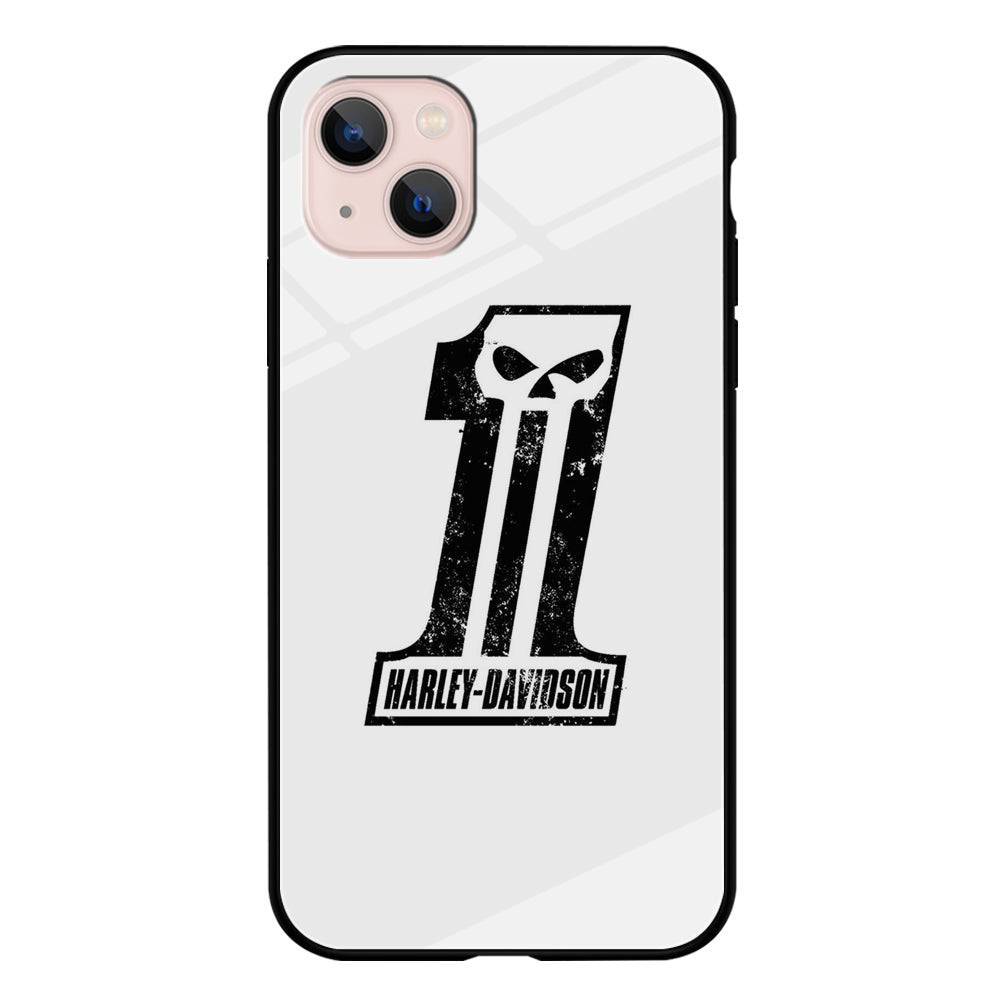 Harley Davidson White Number Skull iPhone 13 Case