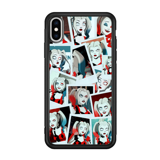 Harley Queen Expression In Frame iPhone X Case