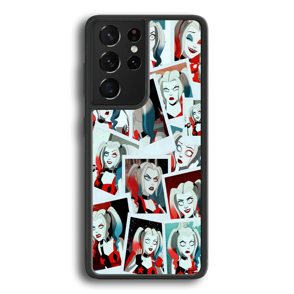 Harley Queen Expression In Frame Samsung Galaxy S21 Ultra Case