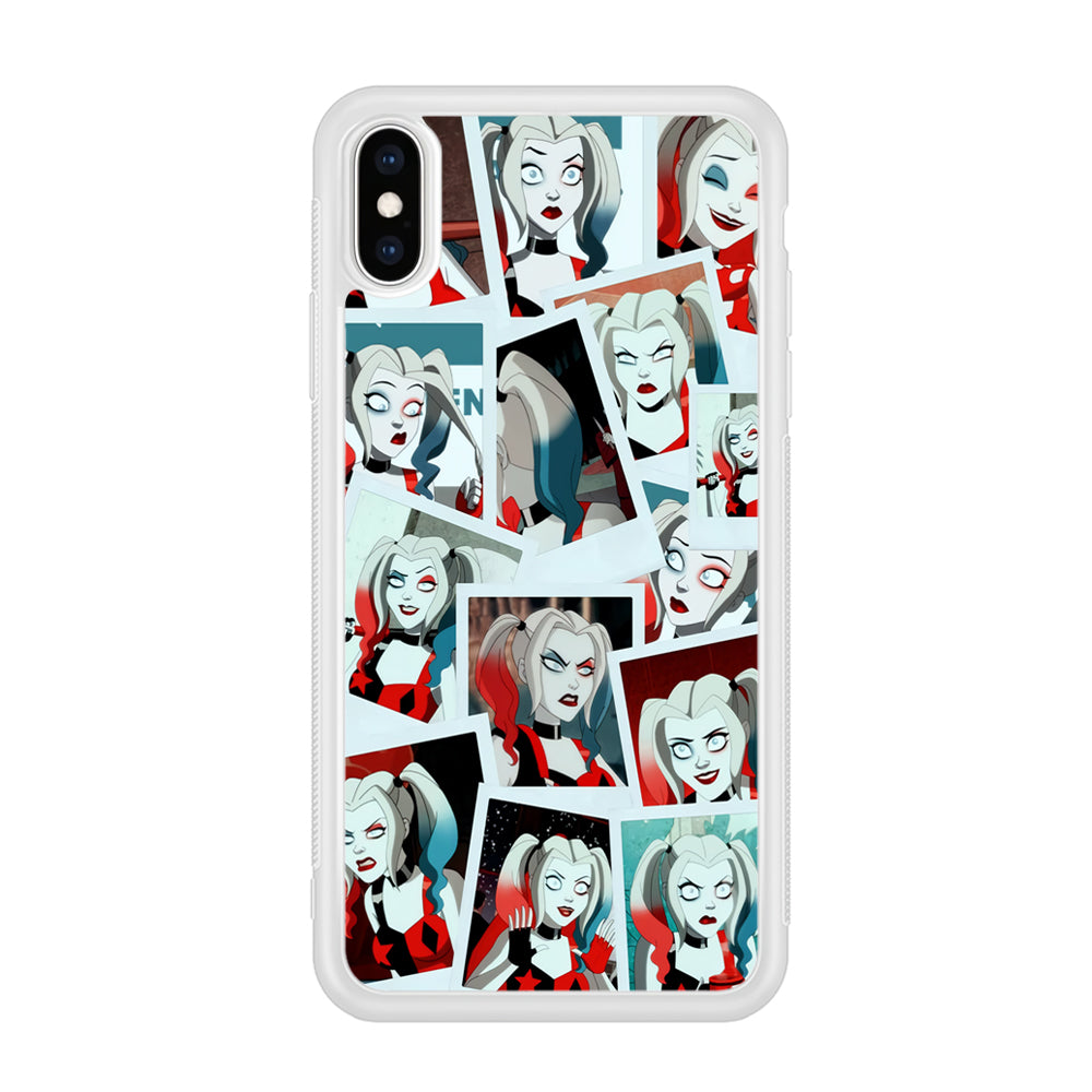 Harley Queen Expression In Frame iPhone X Case