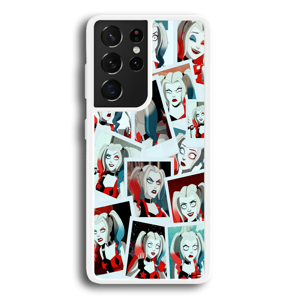 Harley Queen Expression In Frame Samsung Galaxy S21 Ultra Case