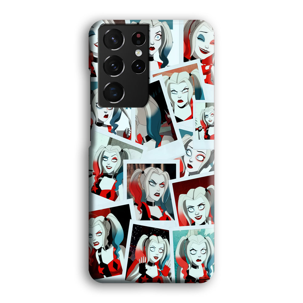 Harley Queen Expression In Frame Samsung Galaxy S21 Ultra Case