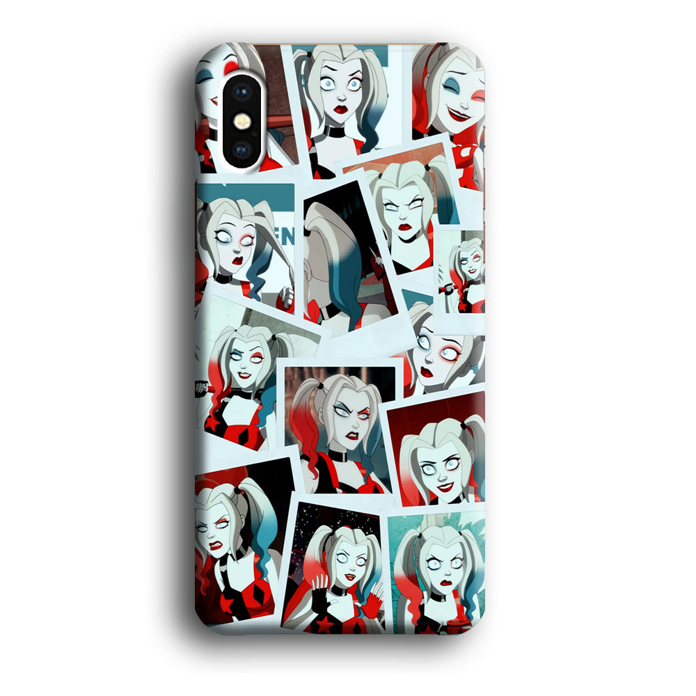 Harley Queen Expression In Frame iPhone X Case